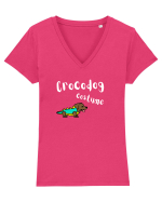 Crocodog Costume Tricou mânecă scurtă guler V Damă Evoker