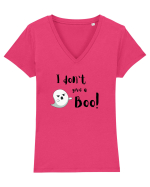 I don't give a Boo!  Tricou mânecă scurtă guler V Damă Evoker