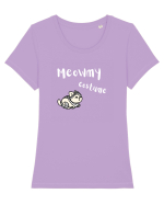 Meowmy Costume White Tricou mânecă scurtă guler larg fitted Damă Expresser