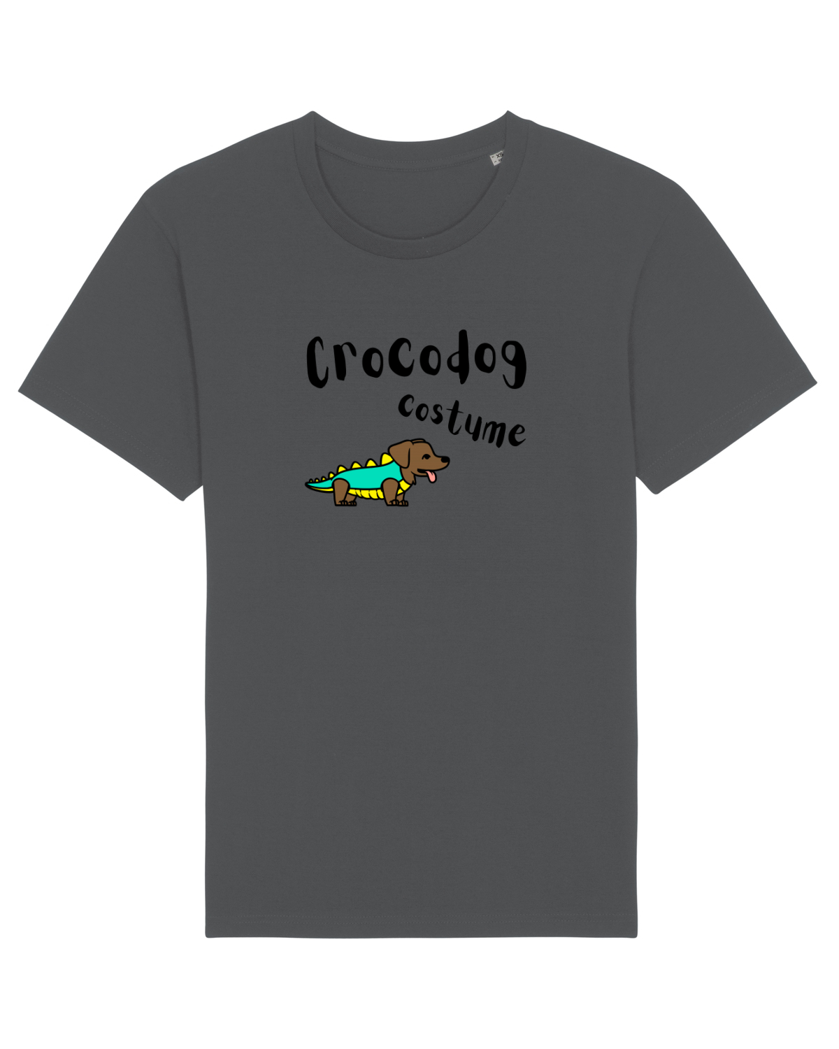 Tricou mânecă scurtă Unisex Rocker Anthracite
