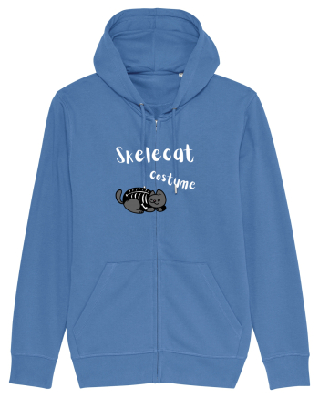 Skelecat costume (white)  Bright Blue