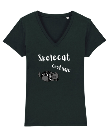 Skelecat costume (white)  Black