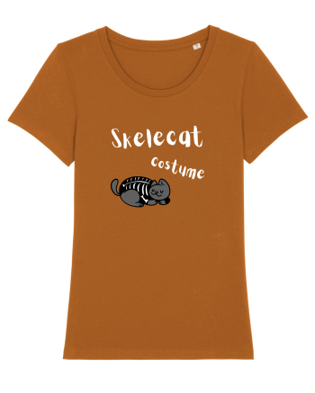 Skelecat costume (white)  Roasted Orange
