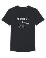 Skelecat costume (white)  Tricou mânecă scurtă guler larg Bărbat Skater