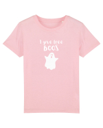 I give free Boos. (alb)  Tricou mânecă scurtă  Copii Mini Creator