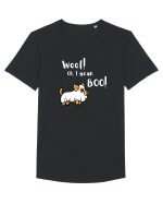 Woof! Oh, I mean Boo!  Tricou mânecă scurtă guler larg Bărbat Skater