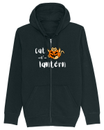 Cat - o '- lantern (alb)  Hanorac cu fermoar Unisex Connector