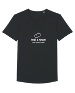 Yoga language School Tricou mânecă scurtă guler larg Bărbat Skater