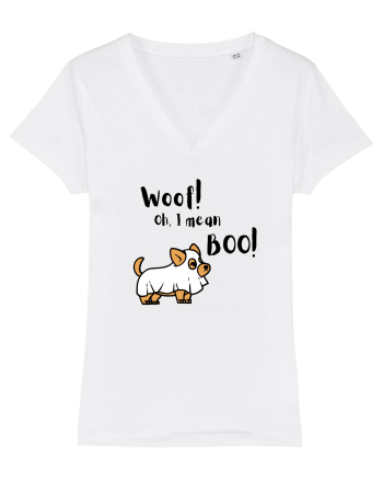 Woof! Oh, I mean Boo! (negru)  White