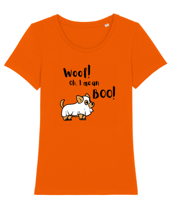 Woof! Oh, I mean Boo! (negru)  Bright Orange