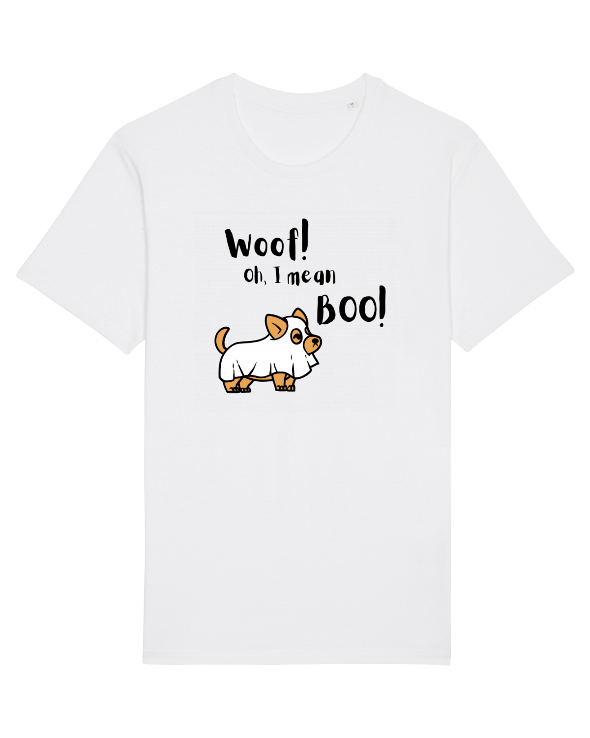 Tricou mânecă scurtă Unisex Rocker White