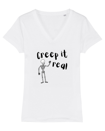 Creep it real (negru)  White