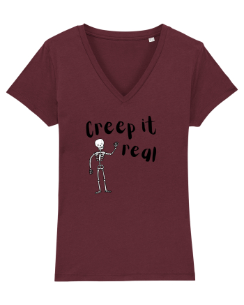 Creep it real (negru)  Burgundy