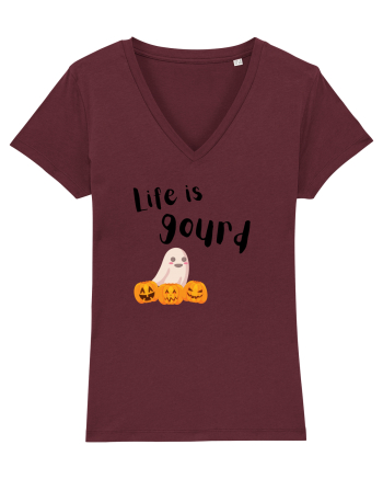 Life is Gourd  Burgundy