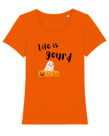 Life is Gourd  Bright Orange
