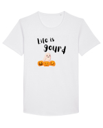 Life is Gourd  Tricou mânecă scurtă guler larg Bărbat Skater
