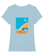 Flying to the Bitch Tricou mânecă scurtă guler larg fitted Damă Expresser