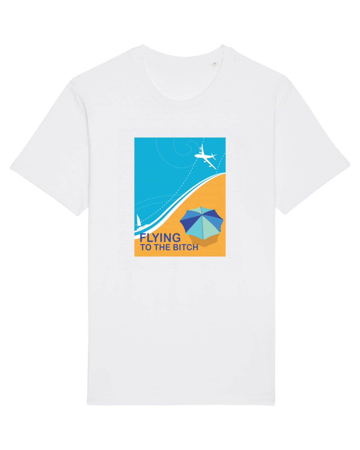 Tricou mânecă scurtă Unisex Rocker White