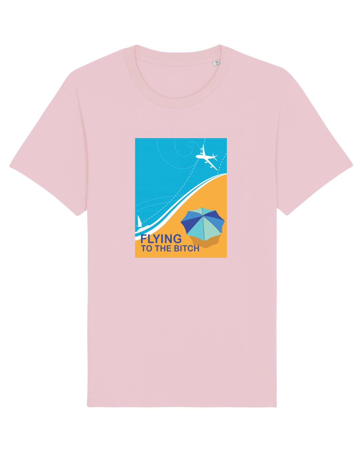 Tricou mânecă scurtă Unisex Rocker Cotton Pink