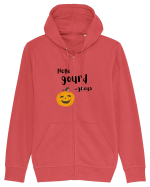 Hello gourd-geous (negru)  Hanorac cu fermoar Unisex Connector