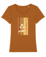 To the Bitch Tricou mânecă scurtă guler larg fitted Damă Expresser