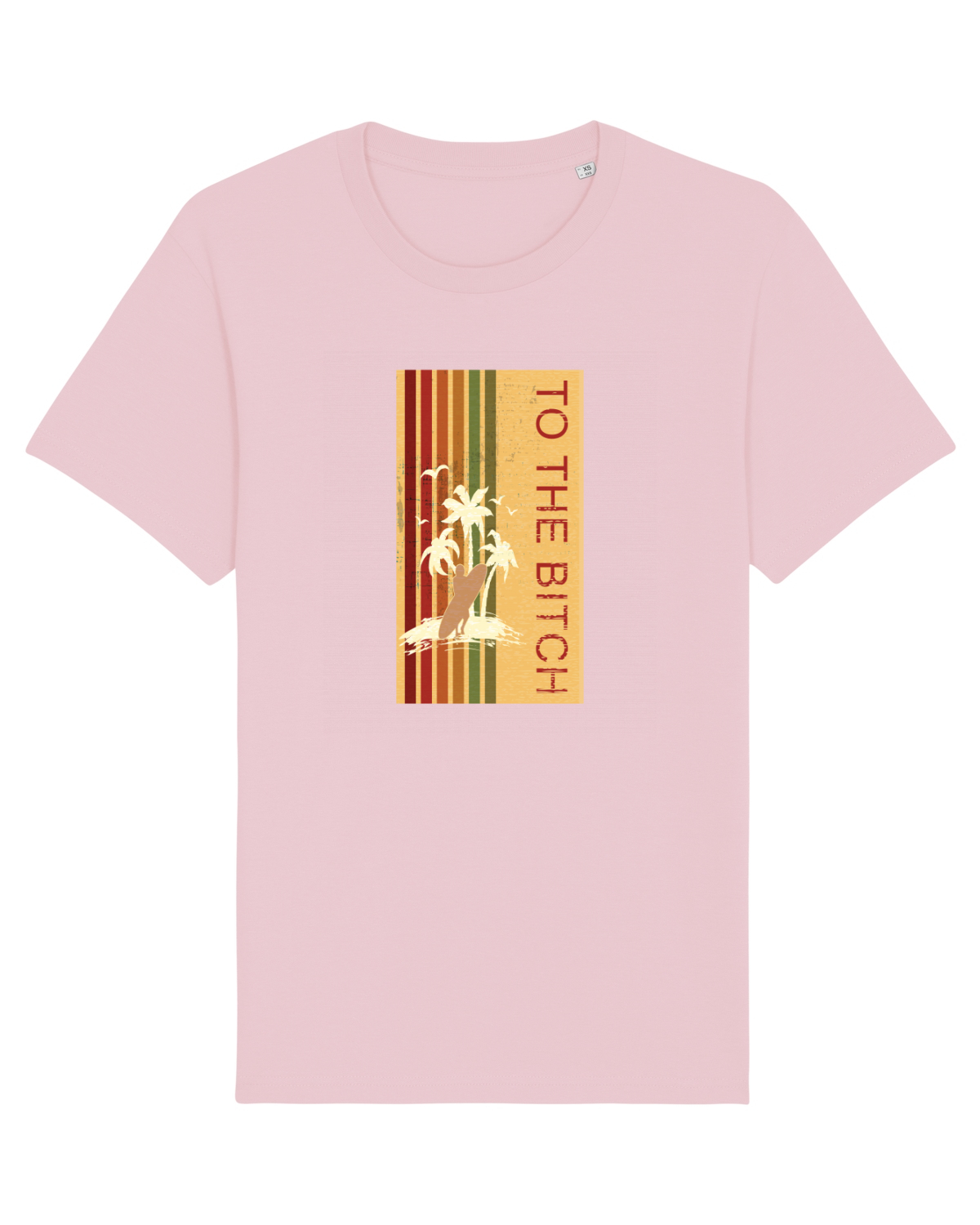 Tricou mânecă scurtă Unisex Rocker Cotton Pink
