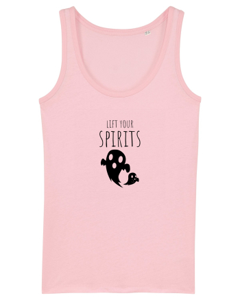 Lift your spirits. (negru)  Cotton Pink