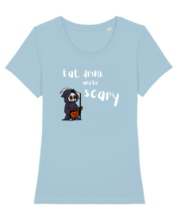 Eat, drink and be scary Sky Blue