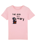 Eat, drink and be scary (negru)  Tricou mânecă scurtă  Copii Mini Creator