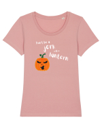 Don't be a jerk o lantern Tricou mânecă scurtă guler larg fitted Damă Expresser
