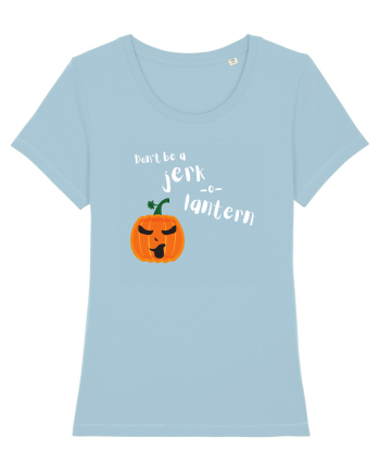 Don't be a jerk o lantern Sky Blue