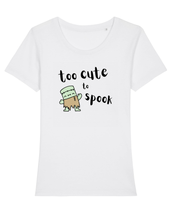 Too cute to spook (negru)  White