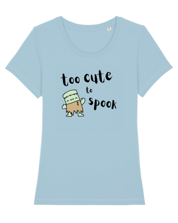 Too cute to spook (negru)  Sky Blue