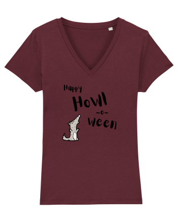Happy Howl-o-ween  Burgundy