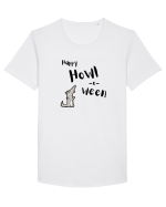 Happy Howl-o-ween  Tricou mânecă scurtă guler larg Bărbat Skater