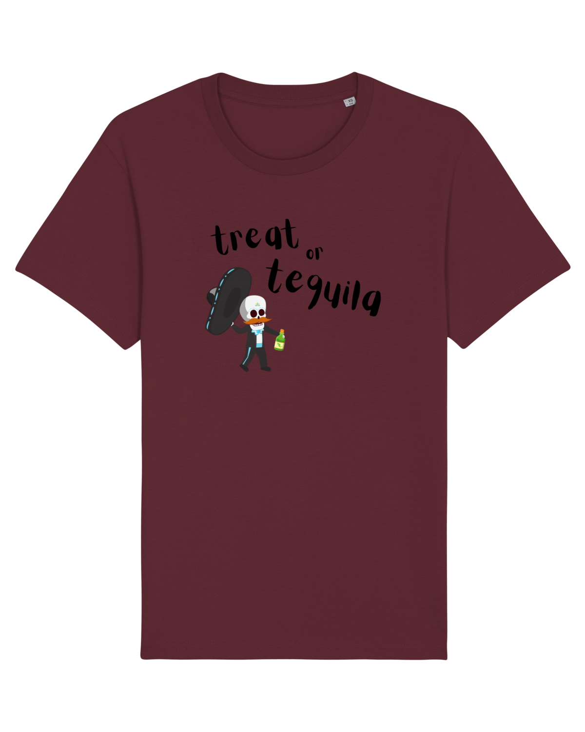 Tricou mânecă scurtă Unisex Rocker Burgundy