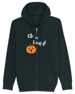 Oh my Gourd! (alb)  Hanorac cu fermoar Unisex Connector