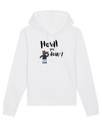 Howl you doin'? (negru)  White