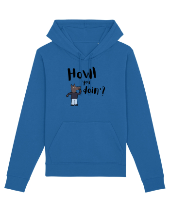 Howl you doin'? (negru)  Royal Blue