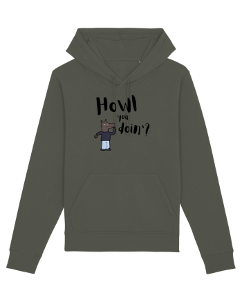 Howl you doin'? (negru)  Khaki