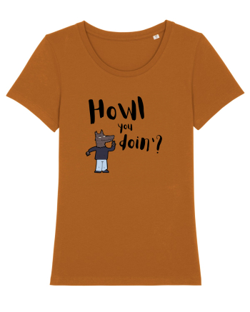 Howl you doin'? (negru)  Roasted Orange