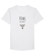 Howl you doin'? variant  Tricou mânecă scurtă guler larg Bărbat Skater