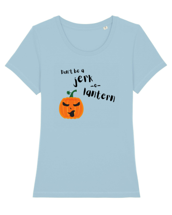 Don't be a jerk o lantern (negru)  Sky Blue