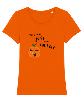 Don't be a jerk o lantern (negru)  Bright Orange
