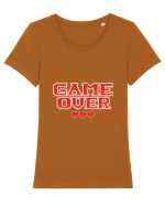 Game Over Tricou mânecă scurtă guler larg fitted Damă Expresser