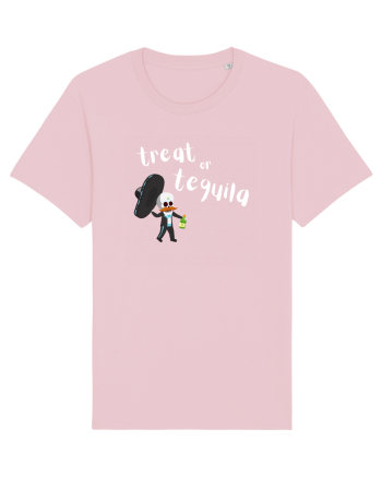 Treat or tequila Mexican (alb)  Cotton Pink