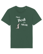 Happy Howl-o-ween  (alb)  Tricou mânecă scurtă Unisex Rocker