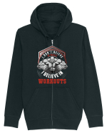 I Don't Believe In Magic I believe In Workouts Hanorac cu fermoar Unisex Connector