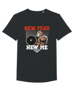 New Year New Me Tricou mânecă scurtă guler larg Bărbat Skater