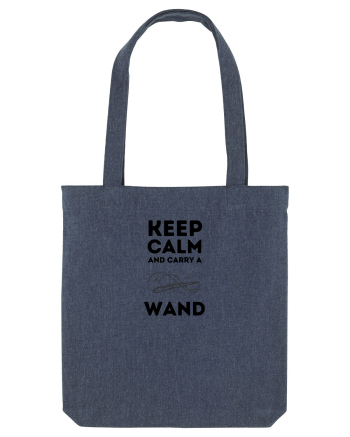 Keep calm and carry a wand Midnight Blue